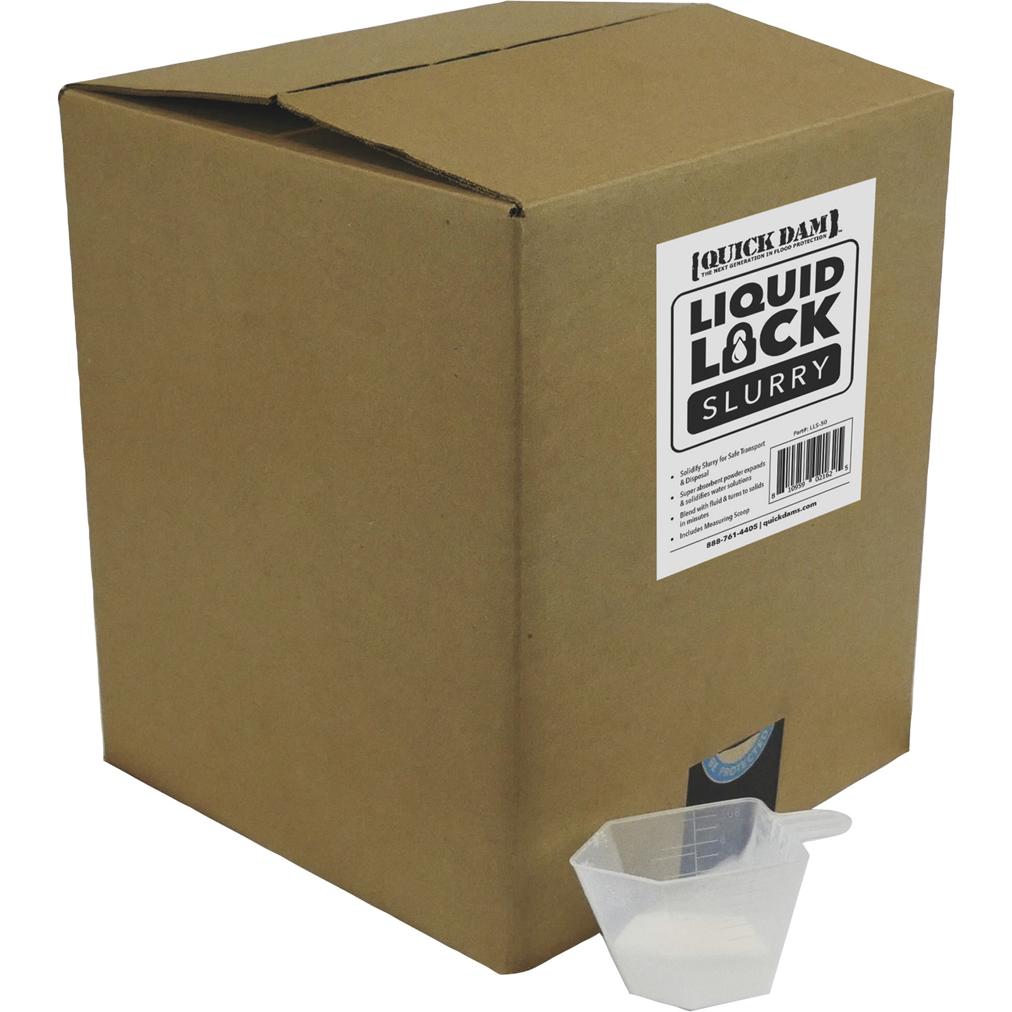 Quick Dam Liquid Lock Slurry, 50 Lbs., Model# LLS-50